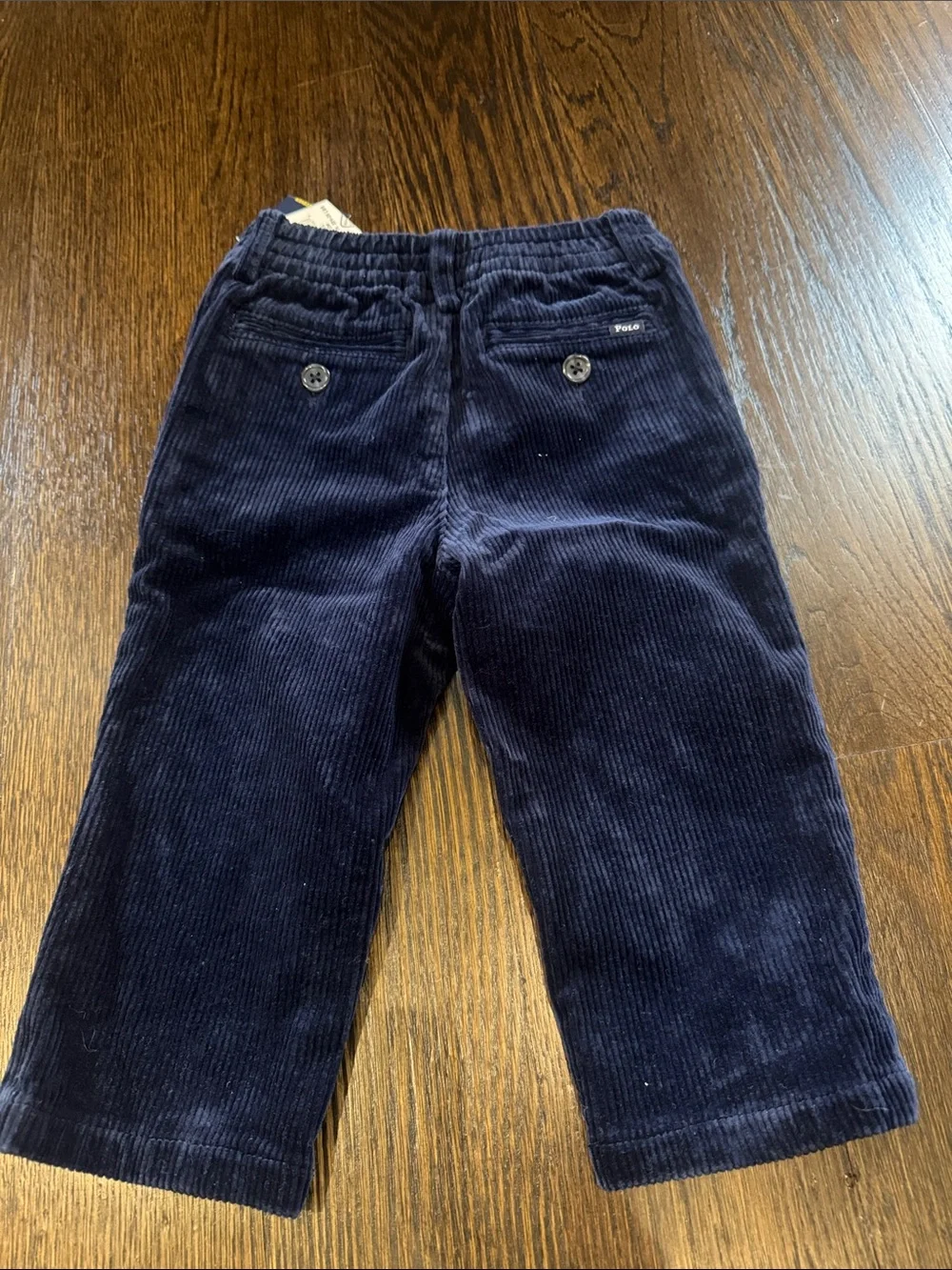 Boys polo Ralph Lauren Corduroy pants nwt blue